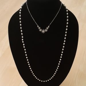 Vera Wang Pearls & Stars 2x Strand Necklace
